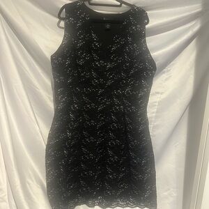 Lane Bryant Black Lace Mini Dress